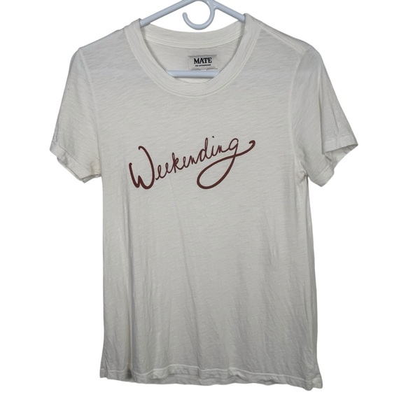 MATE the Label for Anthropologie Weekending Graphic Tee, Size XS - Picture 3 of 7